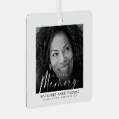 Moderner Weihnachtsbaum im Foto Ornament Aus Metall (Vorderseite Rechts)