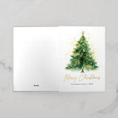 Moderner Weihnachtsbaum im Wasserfarben Non-Foto (Äußere Ablage)