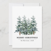 Moderner Weihnachtsbaum im Wasserfarben Non-Foto