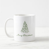 Moderner Weihnachtsbaum Kaffeetasse (Links)