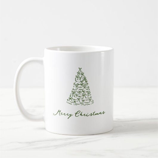 Moderner Weihnachtsbaum Kaffeetasse (Links)
