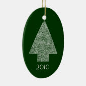 Moderner Weihnachtsbaum Keramikornament (Rechts)