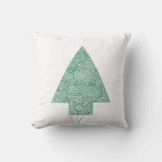 Moderner Weihnachtsbaum Kissen