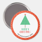 Moderner Weihnachtsbaum Magnet (Vorderseite/Rückseite)