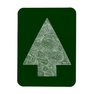 Moderner Weihnachtsbaum Magnet