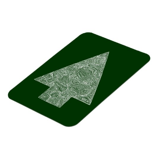 Moderner Weihnachtsbaum Magnet (Linke Seite)