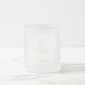 Moderner Weihnachtsbaum Mattglastasse (Mittel)