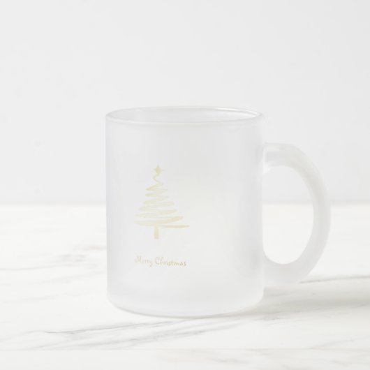 Moderner Weihnachtsbaum Mattglastasse (Rechts)