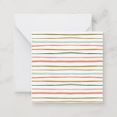 Moderner Weihnachtsbaum Mitteilungskarte (Rückseite)