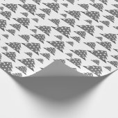 Moderner Weihnachtsbaum-Musterurlaub Geschenkpapier (Ecke)