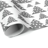 Moderner Weihnachtsbaum-Musterurlaub Geschenkpapier (Rolleneckpunkt)