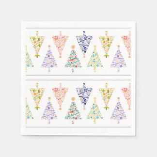 Moderner Weihnachtsbaum Napkins Serviette