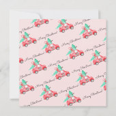 Moderner Weihnachtsbaum Neue Zuhause Autoskriptbew Ankündigung (Rückseite)