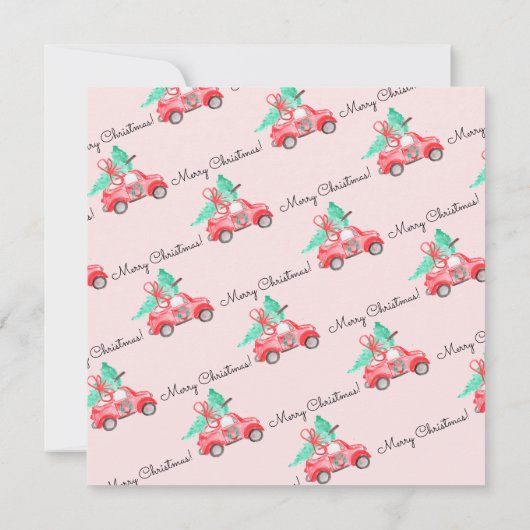 Moderner Weihnachtsbaum Neue Zuhause Autoskriptbew Ankündigung (Rückseite)