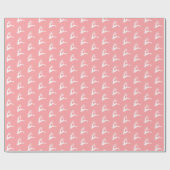 Moderner Weihnachtsbaum Nordic Deer Pink Geschenkpapier (Flach)