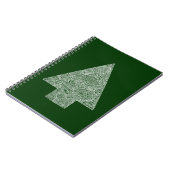 Moderner Weihnachtsbaum Notizblock (Linke Seite)