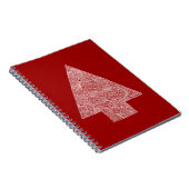 Moderner Weihnachtsbaum Notizblock (Rechte Seite)