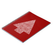 Moderner Weihnachtsbaum Notizblock (Linke Seite)