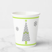 Moderner Weihnachtsbaum Pappbecher (Links)