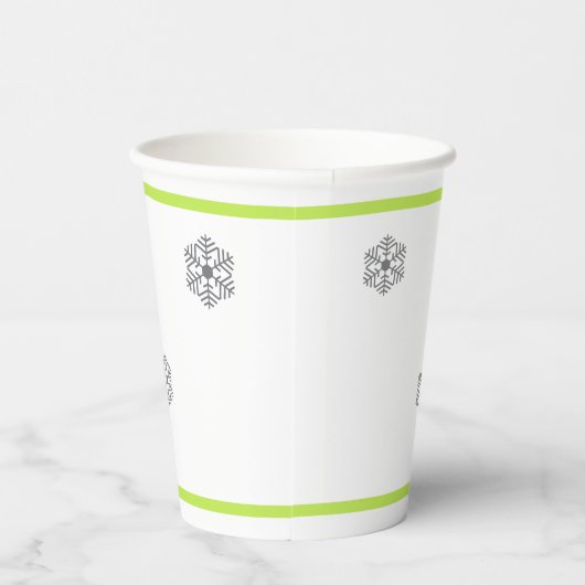 Moderner Weihnachtsbaum Pappbecher (Rechts)