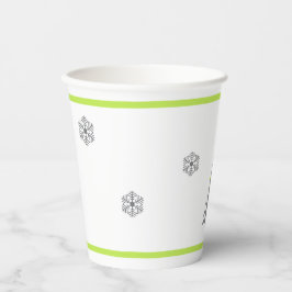 Moderner Weihnachtsbaum Pappbecher