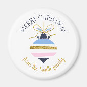 Moderner Weihnachtsbaum Personalisiert Magnet (Vorne)