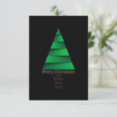 Moderner Weihnachtsbaum RSVP Karte (Stehend Vorderseite)