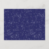 Moderner Weihnachtsbaum Snowy Blue Feiertagspostkarte (Rückseite)