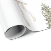 Moderner Weihnachtsbaum und niedliches Bugmuster Geschenkpapier (Rolleneckpunkt)