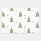 Moderner Weihnachtsbaum und niedliches Bugmuster Geschenkpapier Set (Vorderseite)