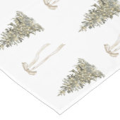 Moderner Weihnachtsbaum und niedliches Bugmuster Kurzer Tischläufer (Ecke)