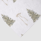 Moderner Weihnachtsbaum und niedliches Bugmuster Seidenpapier (Detail)