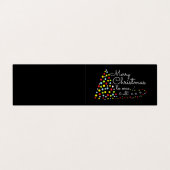 Moderner Weihnachtsbaum, Weihnachtskarte für Fotos Visitenkarten (Außenseite Aufgefaltet)