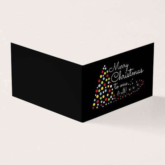 Moderner Weihnachtsbaum, Weihnachtskarte für Fotos Visitenkarten (Vorderseite)