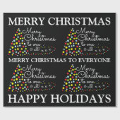 Moderner Weihnachtsbaum, Weihnachtsweihpapier Geschenkpapier (Flach)