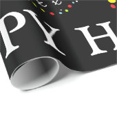 Moderner Weihnachtsbaum, Weihnachtsweihpapier Geschenkpapier (Rolleneckpunkt)