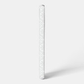 Moderner Weihnachtsbaum Weiß Grün Personalisiert Samsung Galaxy Hülle (Linke Seite)