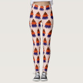 Moderner Weihnachtsbaum Wiederholung - Festliche B Leggings (Vorderseite)