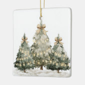 Moderner Weihnachtsbaumschmuck Keramikornament (Links)