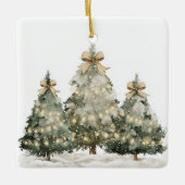 Moderner Weihnachtsbaumschmuck Keramikornament (Vorderseite)
