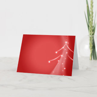 Moderner WeihnachtsbaumSwoosh Feiertagskarte