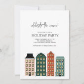 Moderner Weihnachtsfeiertag Einladung (Vorderseite)