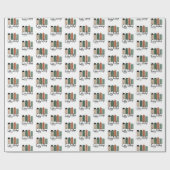 Moderner Weihnachtsfeiertag Geschenkpapier (Flach)