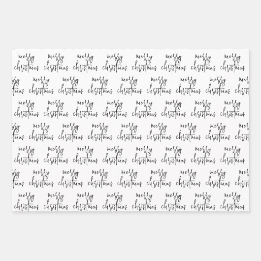 Moderner Weihnachtsfeiertag Geschenkpapier Set (Vorderseite)