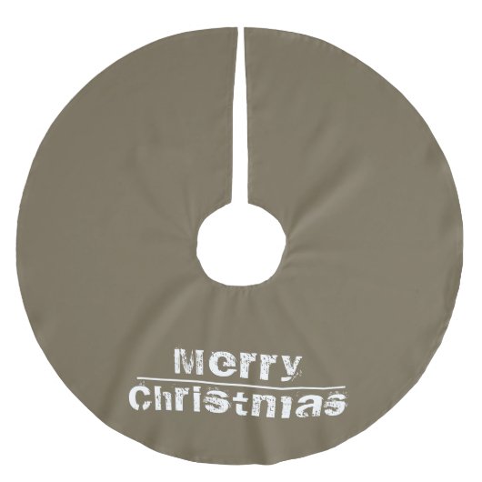 Moderner Weihnachtsfeiertag Polyester Weihnachtsbaumdecke (Vorderseite)