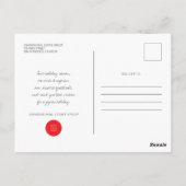 Moderner Weihnachtsfeiertag Postkarte (Rückseite)