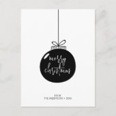 Moderner Weihnachtsfeiertag Postkarte (Vorderseite)