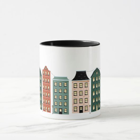 Moderner Weihnachtsfeiertag Tasse (Zentrum)