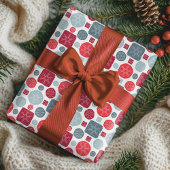 Moderner Weihnachtsfest Snowflake Weihnachtsfeiert Geschenkpapier