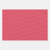 Moderner Weihnachtsfrohe Roter Kranz Geschenkpapier Set (Vorderseite 3)